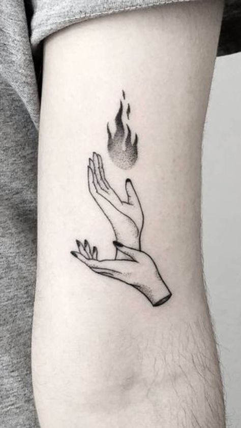 Twin Peaks Tattoo, Mysterious Tattoo, Flame Tattoo, Embrace Your Dark Side, Flame Tattoos, Witch Tattoo, Inspiration Tattoos, Fire Tattoo, Halloween Tattoo