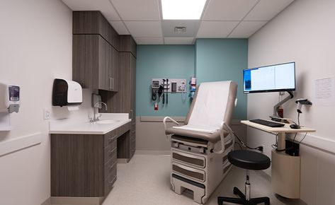 Doctors Office, Healthcare Architecture, Hospital Interior, Urgent Care, The Door Is Open, Hospital Interior Design, Healthcare Design, Construction Services, Clinic Design