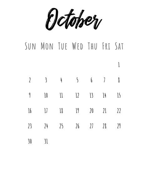 October 2022 Calendar, October Sun, 2022 Calendar, October 2022, Calendar Design, Quick Saves, Design