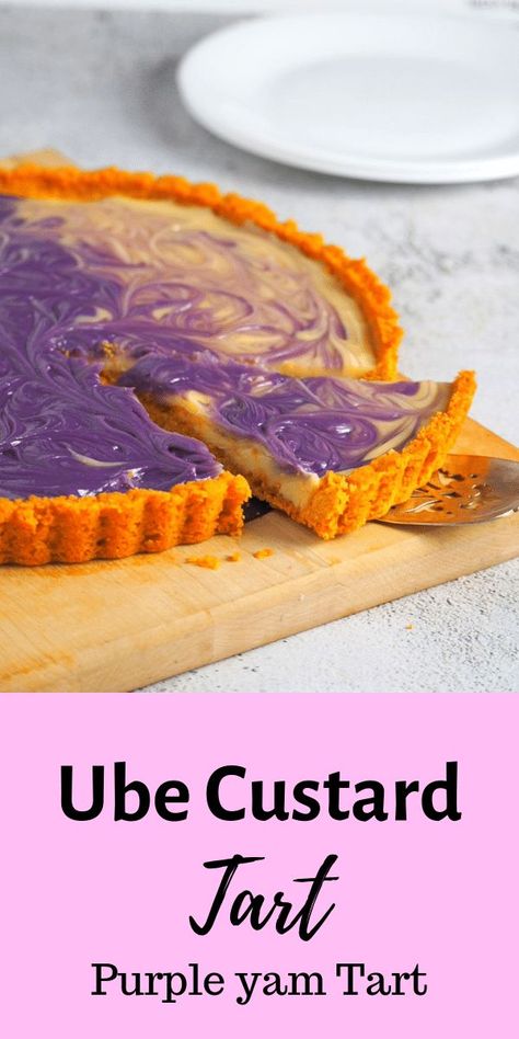 Ube Custard, Purple Yams, Ube Dessert Recipe, Mouse Recipes, Recipes Filipino, Graham Pie, Filipino Dessert Recipes, Ube Recipes, Cassava Cake