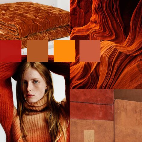 Burnt Orange Mood Board, Shades Of Orange Colour Palettes, Fall Mood Board Fashion, Burnt Sienna Color Palette, Orange Mood Board, Bridesmaids Colours, Burnt Orange Color Palette, Burnt Orange Fashion, Moodboard Orange