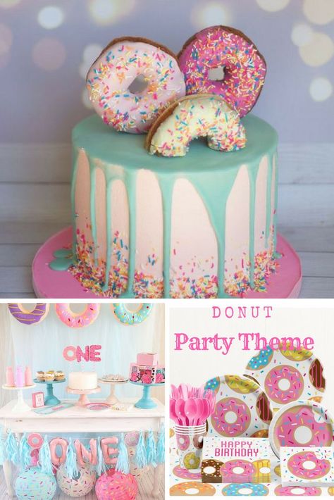 Shop Donut Party Supplies! Donut party theme Ideas! Get all your supplies in one place! Planning made Easy! #partyplanning #party #donut #donutthemeparty #donuttheme #birthday #partydecor #birthdaydecor #partyplanningmadeeasy #partysupplies #ad #kids #kid Donut Party Cake Ideas, Sweet One Party Food Ideas, Cupcake Donut Theme, 4 Goodness Sake Donut Grow Up, 1st Birthday Doughnut Theme, Sweet One Treat Table, Three Year Old Donut Party, 1st Birthday Donut Theme Girl, Donut 4th Birthday Party Girl