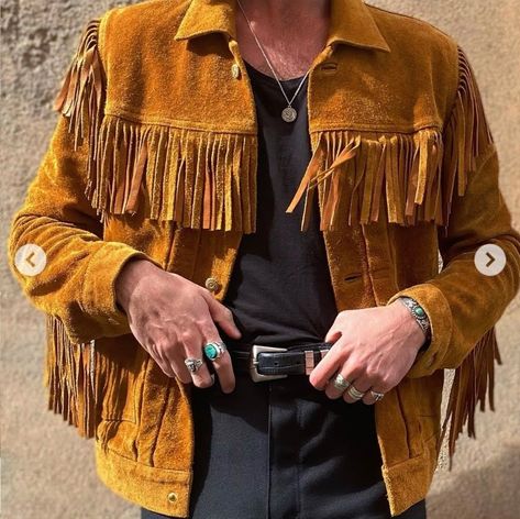 Fringe Jacket Outfit, Red Suede Jacket, Leather Fringe Jacket, Leather Jacket Outfit Men, Fringed Jacket, Cowboy Jacket, Fringe Leather Jacket, Suede Fringe Jacket, Men Suede