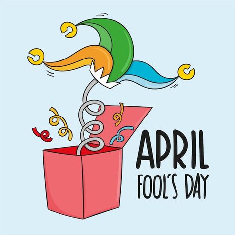 Free vector hand-drawn april fools day e... | Free Vector #Freepik #freevector #april-fools #prank #fool #joke April Fools Drawings, April Fool, School Creative, Fools Day, April Fools Day, April Fools, Vector Hand, The Fool, Easy Drawings