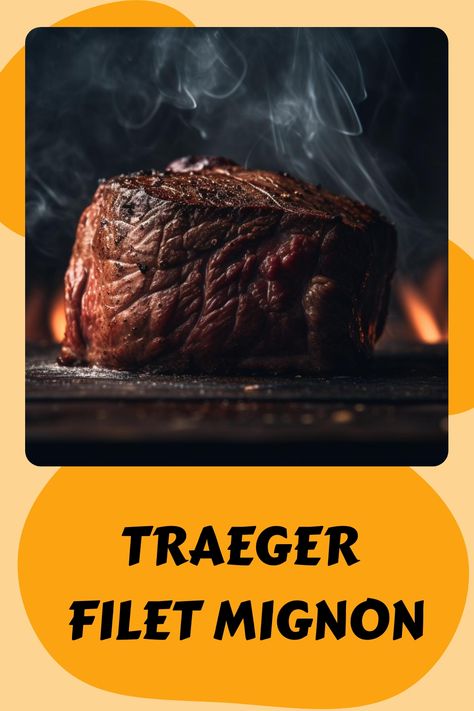 Indulge in the mouthwatering perfection of Traeger filet mignon with our easy-to-follow recipe. This tender, melt-in-your-mouth steak is grilled to perfection on your Traeger grill, infusing it with smoky flavors that will leave you craving for more. Elevate your next backyard cookout and impress your friends and family with this show-stopping dish! Don't miss out on the chance to experience steak like never before - fire up the grill and get ready to savor every delicious bite. Filet Mignon Traeger, Traeger Filet Mignon, Traeger Steak Recipes, Steak On Pellet Grill, Reverse Sear Filet Mignon, Smoked Filet Mignon, Traeger Steak, Grill Dishes, Filet Mignon Recipes Grilled