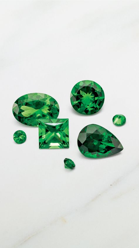 We’re focusing on three varieties that will have you and your customers green with envy: tsavorite, demantoid, and mint green garnet.  Check out more information about January's birthstone on the blog today! Green Types, Jewellery Advertising, Demantoid Garnet, Green With Envy, Tsavorite Garnet, Green Garnet, Garnet Stone, Gem Stones, All That Glitters