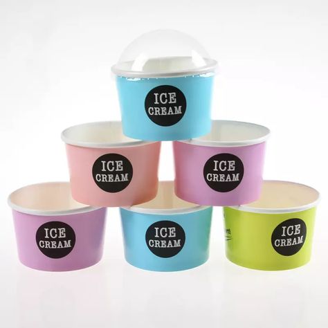 Factory Price 100 % Biodegradable Packaging Disposable Eco Friendly Ice Cream Paper Cups With Lid Spoon - Buy Ice Cream Cup Biodegradable,Paper Cup For Ice Cream,Cup Ice Cream Transparent Eco Friendly Product on Alibaba.com Ice Cream Cups Packaging, Ice Cream Cups Design, Plastic Cups Design, Eco Friendly Product, Cup Ice Cream, Ice Cream Packaging, Ice Cream Containers, Biodegradable Packaging, Ice Cream Cup