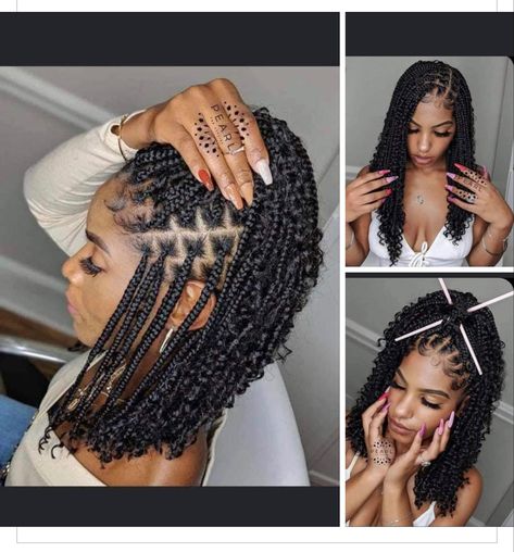 Box Braids Pictures, Box Braids Crochet, Goddess Box Braids, Bob Braids Hairstyles, Individual Braids, Crochet Box Braids, Big Box Braids Hairstyles, Crochet Box, Bob Braids