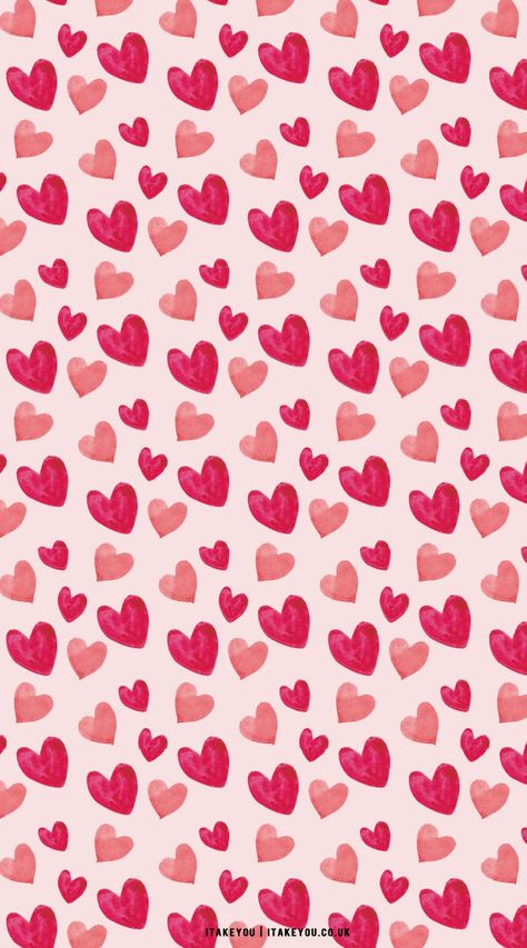 Watercolor Hearts Wallpaper, Heart Background Wallpapers, Heart Pink Wallpaper, Valentines Phone Wallpaper, Heart Phone Wallpaper, Wallpaper Corazones, B&m Wallpaper, Valentines Day Wallpaper, February Wallpaper