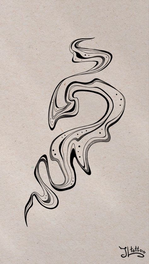 Swirly Abstract Art, Geometric Hip Tattoo, Ink Spill Tattoo, Fluid Tattoo Design, Fluid Tattoo, Swirly Tattoo, Swirl Tattoo, Organic Tattoo, Abstract Tattoo Designs