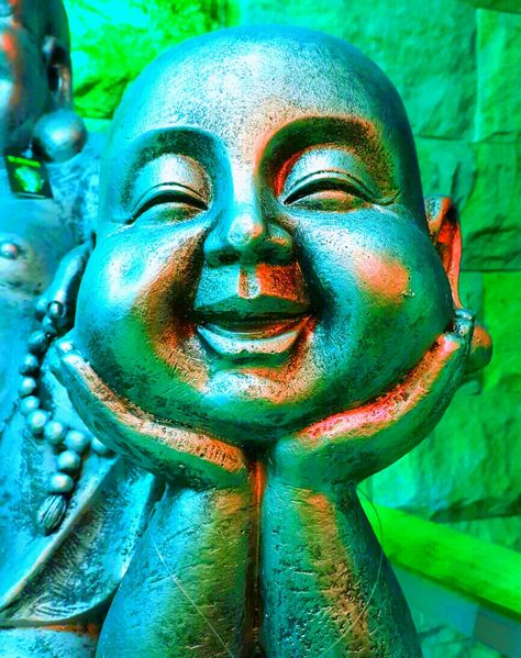 Laughing Buddha Painting, Buddha Pics, Gods Painting, Lion Wallpaper Iphone, Mata Kali, Buddha Pictures, Seven Lucky Gods, Beautiful Buddha, Organic Sculpture