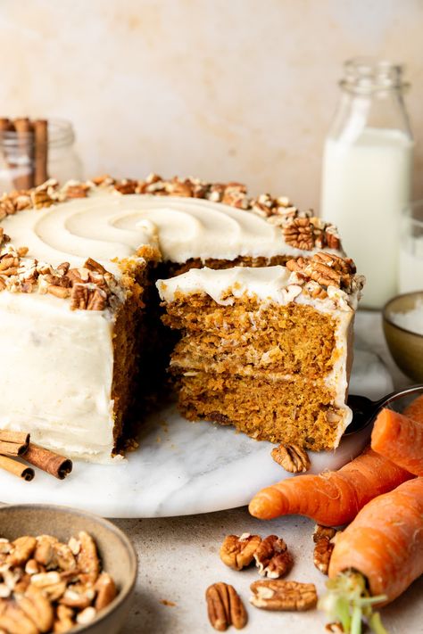 The BEST Carrot Cake with Brown Butter Cream Cheese Frosting Carrot Cheesecake, Homemade Cream Cheese Frosting, The Best Carrot Cake, Homemade Cream Cheese, Butter Cream Cheese Frosting, Gluten Free Carrot Cake, Moist Carrot Cakes, Best Carrot Cake, Spring Cake