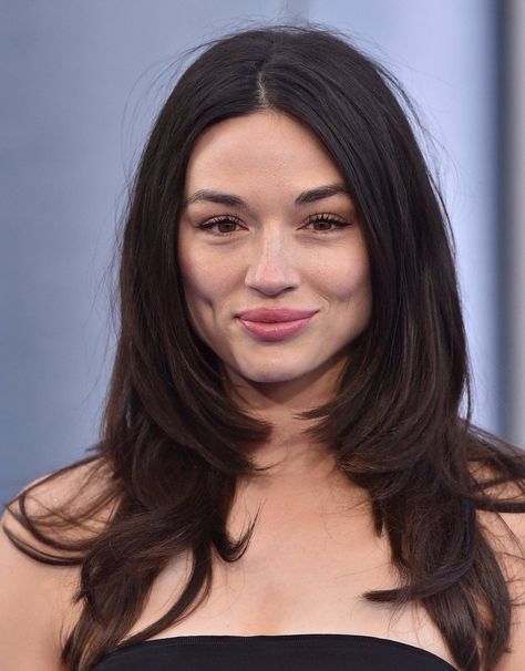 Crystal Reed Hair, Crystal Reed Teen Wolf, Alisson Teen Wolf, Actresses With Black Hair, Argent Teen Wolf, Teen Wolf Allison, Wolf Cuts, Shaggy Layers, Crystal Marie