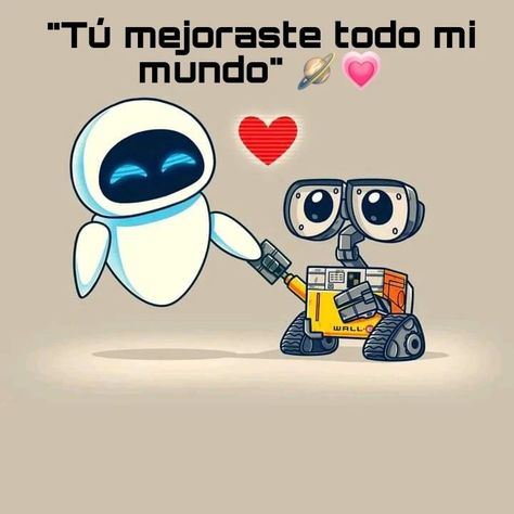 💌 Dedica 💌 #dedica #post #love #paradedicar #parati #romantic Wally Y Eva, Wall E Y Eva, Cute Couple Tattoo Ideas, Wall E Eva, Cute Couple Tattoo, Eve Tattoo, Walle Y Eva, Walle And Eva, Matching Tattoos For Couples