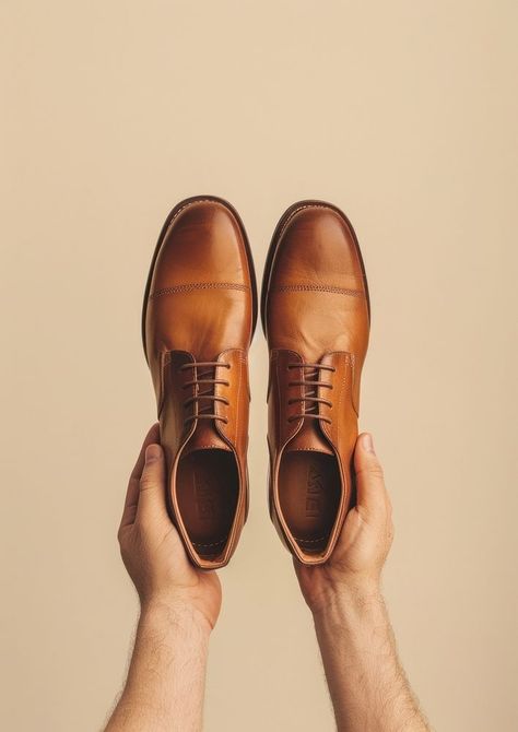 Elegant brown leather dress shoes | free image by rawpixel.com / Tanasiri