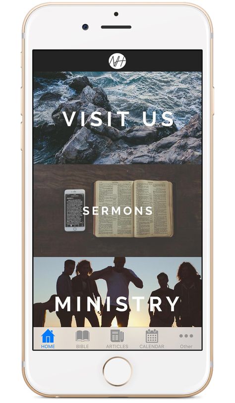 OC Newhope's custom church app built by Tithe.ly - #churchapps.  Get a custom church app for you church - $0 setup and $0 for first six months!  http://get.tithe.ly/mobile-church-app/  #mobileapp #churchapp #mobiledesign #appdesign #appsforchurches #churchapps Mobile First Web Design, Google Banner Design, Moodboard App, Church Website Design, Google Banner, Church App, Church Branding, Team Ideas, Church Inspiration