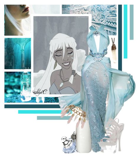 "Kida - Formal - Disney's Atlantis" by rubytyra ❤ liked on Polyvore featuring Once Upon a Time, Chopard, Oscar de la Renta, Zuhair Murad, Miss Selfridge, Versace, women's clothing, women, female and woman Atlantis Wedding, Kida Atlantis, Princess Kida, Empire Outfit, Ariel Cosplay, Disney Princess Outfits, Atlantis The Lost Empire, Disney Themed Outfits, Art Outfit