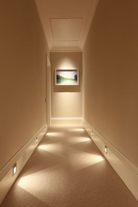 Stairway Lighting Ideas, Vstupná Hala, Stairs Lighting, درج السلم, Blitz Design, Stairway Lighting, Corridor Design, Hall Lighting, Corridor Lighting