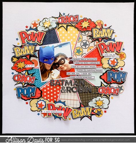 Allison Davis, Scrapbook Bebe, Tomorrow Is The Day, Boy Scrapbook Layouts, Scrapbook Generation, Scrapbook Boys, Disney Layouts, Scrapbook Layout Ideas, Single Photo