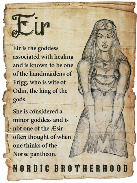 Eir Viking Symbols And Meanings, Odin Norse Mythology, Viking Quotes, Symbole Viking, Norse Goddess, Pagan Gods, Norse Myth, Norse Symbols, Norse Tattoo