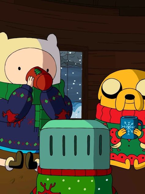 Jake Christmas, Finn Jake And Bmo, Adventure Time Episodes, Christmas Profile Pictures, Jake Adventure Time, Avatar Art, Finn And Jake, Finn Jake, Christmas Episodes