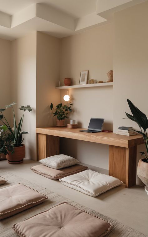 Therapy Office Decor Private Practice, Zen Office Space, Office Decoration Ideas, Zen Office, Best Home Office, Mindfulness Coach, Home Office Decoration, Best Office, Inspiring Spaces