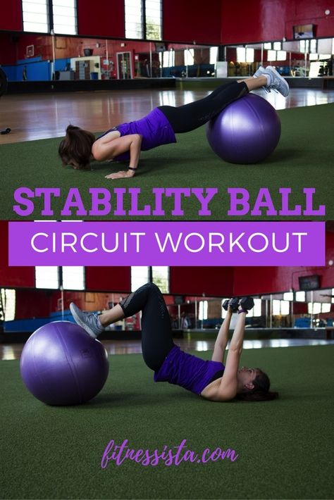 Stability Ball Circuit Workout Large Exercise Ball Exercises, Workout Tools, Balance Challenge, Circuit Workouts, Ball Workouts, Stability Ball Exercises, Ball Workout, Deep Core, Personal Fitness Trainer