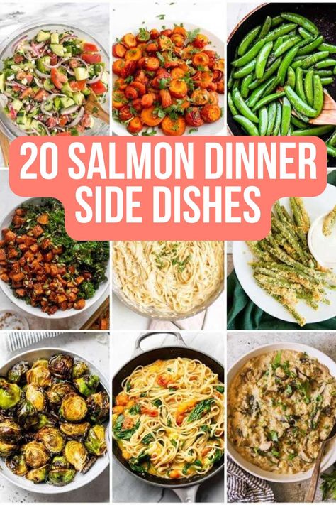 20 Salmon dinner side dishes Things To Go With Salmon, Sides To Pair With Salmon, Salmon And Side Dishes, Side Dishes Salmon, What Goes With Salmon Dinners, Salmon Dinner Side Dishes, Salmon Dinners With Sides, Side Dishes With Salmon Dinners, Grilled Salmon Sides