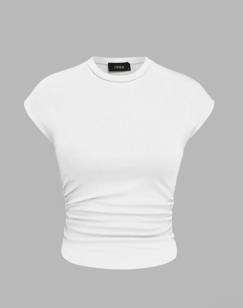 White Shirt Png, White Compression Shirt, Confident Outfit, Clothing Templates, Effortlessly Chic Outfits, White Crop, Basic Outfits, Dream Clothes, Sport Pants