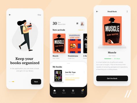 Hi folks! This time we’ve visualized a solution for university libraries. With this one, students can get instant access to various kinds of books. Effortlessly and without any boundaries!   📖 To s... Library Website Design, Library Web Design, Bookstore Web Design, Online Library Website, Library Management System Ui Design, Library App, Library Organization, Delivery App, Book App