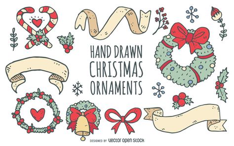 Christmas Wresth, Wreath Doodle, Christmas Wreath Illustration, Kindness Elves, Doodle Christmas, Ribbon Wreath Christmas, Whiteboard Art, Wreath Illustration, Material Design Background