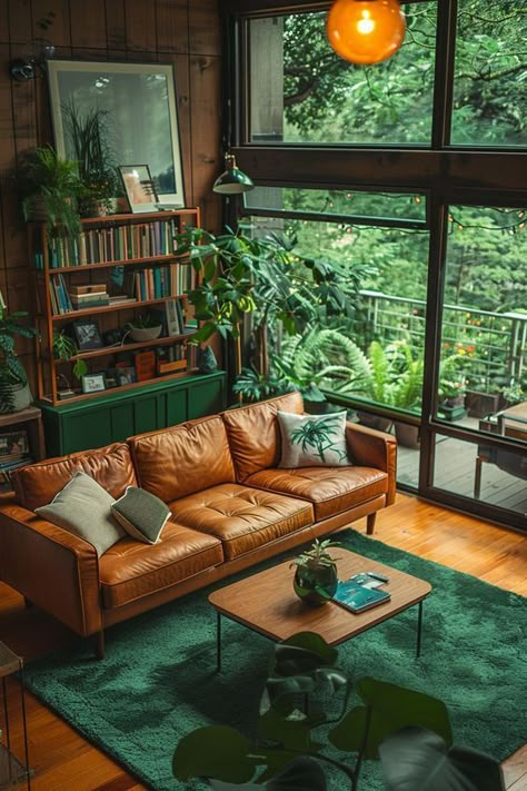 Id Century Modern Living Room, Living Room Designs Retro, Midcentury Modern Living Room Green, Modern Interior Architecture, Retro Style Home Decor, Mid Century Modern Living Room Ideas Retro Interior Design, Midcentury Living Room Design, Mid Centric Modern Decor, Mid Century Modern Apartment Decor