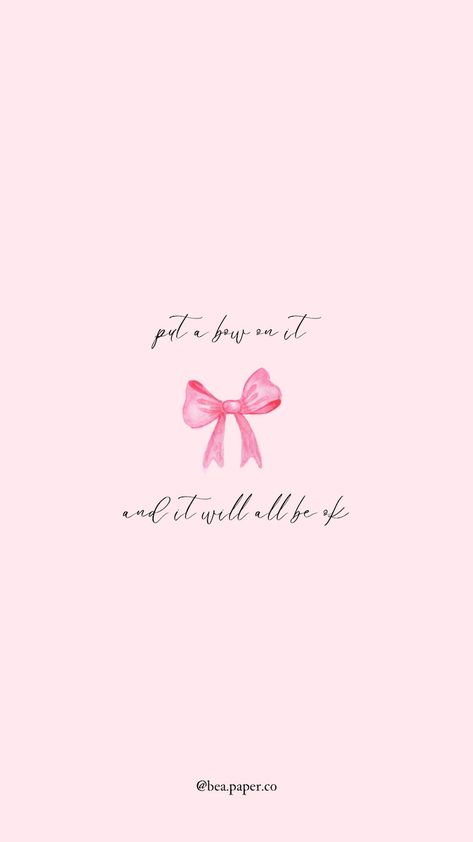 Pink Words Wallpaper, Cute Study Motivation Wallpaper, Cute Bow Background, Its Me Wallpaper, Bow Phone Wallpaper, Cute Bow Wallpaper, Girl Phone Wallpapers, Pink Background Wallpapers, Pink Bow Wallpaper