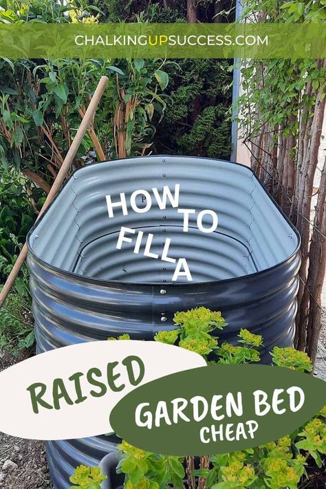 Are you ready for garden season? Learn how to fill a raised garden bed like a pro without breaking the bank! Our step-by-step guide covers everything from choosing the right materials to layering techniques. Click to learn more on the blog. Layer Garden Bed, Raised Bed Soil Layers, Ideas For Raised Garden Beds, How To Fill A Raised Garden Bed Layers, How To Layer A Raised Garden Bed, How To Fill A Raised Garden Bed, Fill Raised Garden Bed, Garden Bed Layers, Filling Raised Garden Beds