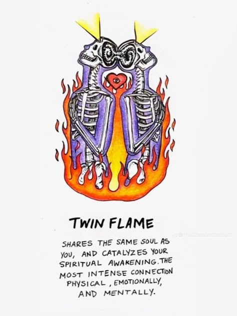 Soulmates Art, Intimate Ideas, Twin Flames Quotes, Twin Flame Art, Meaningful Tattoo Quotes, Alien Drawings, Soul Ties, Flame Art, Twin Souls