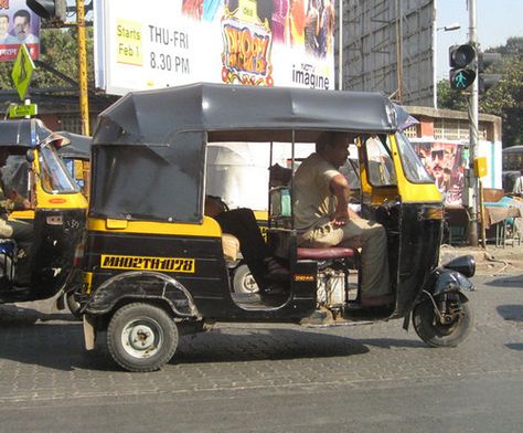 Auto Rickshaw in Mumbai - Hold on! Mumbai Auto Rickshaw, Auto Rickshaw, Modern India, India Asia, 3rd Wheel, Car Humor, Kerala, Mumbai, Monster Trucks