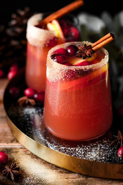 sparkling cranberry cider tequila punch – The Foul-Mouth Gourmet Sparkling Cider Drinks, Tequila Punch, Christmas Cider, Cocktails For Christmas, Recipes With Apples, Cranberry Cider, Apple Cider Punch, Thanksgiving Goodies, Pitcher Cocktails