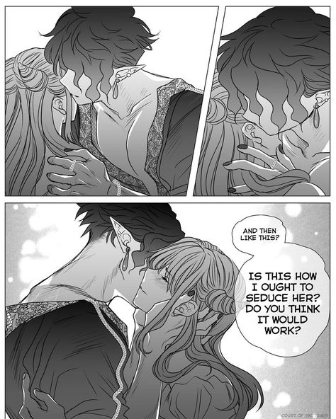 Preview of that infamous scene from Wicked King that I’m currently working on ❤️🥲👌🏻 Can’t wait to show you guys the whole comic 😭🔥 #Jude… The Wicked King, Holly Black Books, Queen Of Nothing, Prince Art, Fantasy Couples, I Love Them So Much, Romance Art, Holly Black, Book People