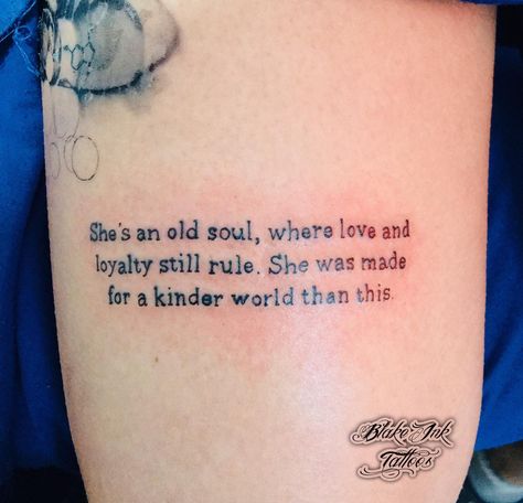 Tattoos For Sensitive Souls, Tattoos About Loneliness, Old Soul Tattoo Ideas, Soul Tattoo Ideas, Old Soul Tattoo, Tattoo Ideas Words, Paisley Tattoo, Random Tweets, Soul Tattoo