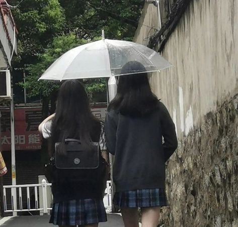 Discord Server, Two Girls, Umbrella, Walking, Japan