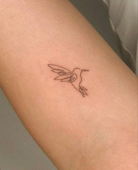 Cute Small Line Tattoos, Hummingbird Tattoo Line Art, Grad Tattoo Ideas, Hummingbird Fineline Tattoo, Humming Bird Line Tattoo, Line Work Hummingbird Tattoo, Single Line Hummingbird Tattoo, Fineline Hummingbird Tattoo, Single Leaf Tattoo