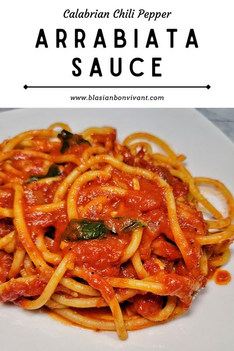 This arrabiata sauce is like a marinara sauce with a kick of heat. I subbed the pepper flakes for my homemade Calabrian chili pepper paste. It adds a nice amount of spice and some depth of flavor. Arrabiata Sauce Fresh Tomatoes, Recipes Using Calabrian Chili Paste, Recipes With Calabrian Chili Peppers, Calabrian Chili Paste Recipes, Calabrian Chili Pasta Sauce, Spicy Arrabiata Sauce, Calabrian Chili Pasta, Chili Spaghetti, Arrabiata Sauce