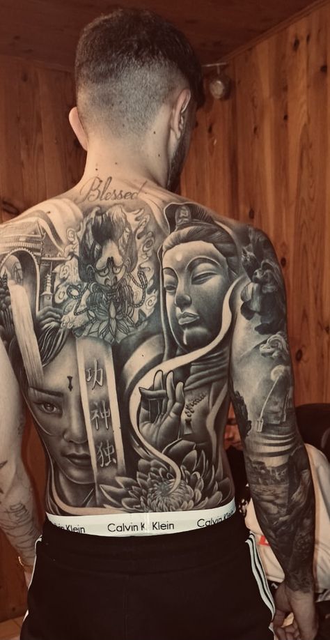 Lower Stomach Tattoos, Lower Stomach, Egyptian Tattoo Sleeve, Back Piece Tattoo, Buddha Tattoo, Lion Head Tattoos, Full Back Tattoos, Stomach Tattoos, Egyptian Tattoo