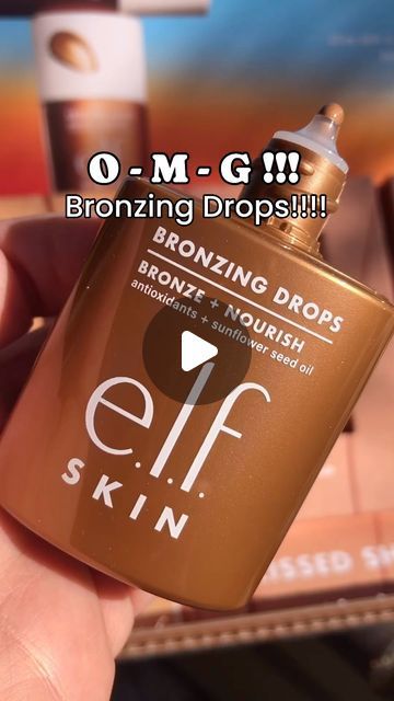 Elf Glow Drops, How To Use Bronzing Drops, Best Bronzing Drops, Elf Bronzing Drops, Bronze Drops, Bronzing Drops, How To Apply Bronzer, Bday Wishlist, E.l.f. Cosmetics