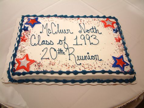 High school reunion cake from the McCluer North Class of 1993. College Reunion, High School Class Reunion, Friends Reunion, Funny Morning Pictures, Fun Quizzes To Take, Fun Test, Cake Classes, High School Reunion, School Reunion