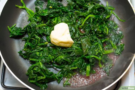 How to Use Your Canned Spinach: 7 Steps (with Pictures) - wikiHow Canned Spinach Recipes, Spinach Recipes Side, Canned Spinach, Easy Spinach Recipes, Spinach Side Dish, Spinach Recipes Healthy, Boiled Spinach, How To Make Spinach, Spinach Bake