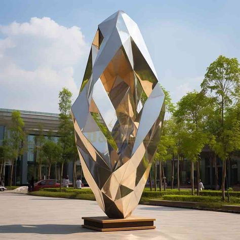 diamond sculpture,diamond art sculpture,diamond sculptures,geometric sculpture,modern sculpture,stainless steel sculpture,abstract sculpture Z Arts, Stainless Steel Material, Installation Art, Minimalist Fashion, Diamond Shapes, Sculpture Art, Monument, Product Launch, Stainless Steel