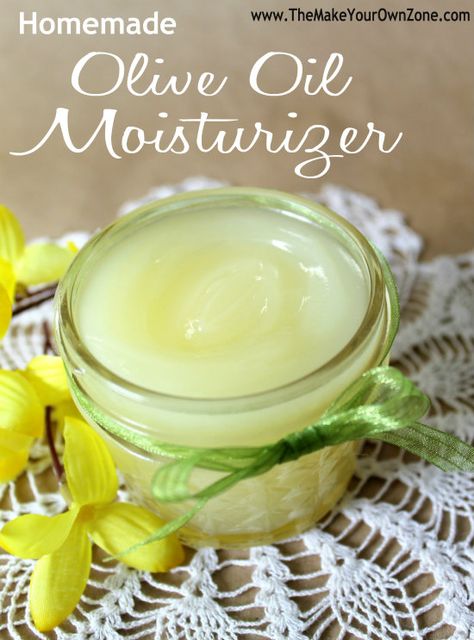 Homemade olive oil moisturizer 1/3 cup Olive Oil 2 tablespoons Coconut Oil 2 tablespoons Beeswax 1/2 teaspoon Vitamin E Oil (optional) Olive Oil Face Moisturizer, Make Your Own Moisturizer, Diy Olive Oil, Olive Oil Face, Olive Oil Moisturizer, Homemade Olive Oil, Coconut Oil Moisturizer, Diy Moisturizer, Natural Face Moisturizer