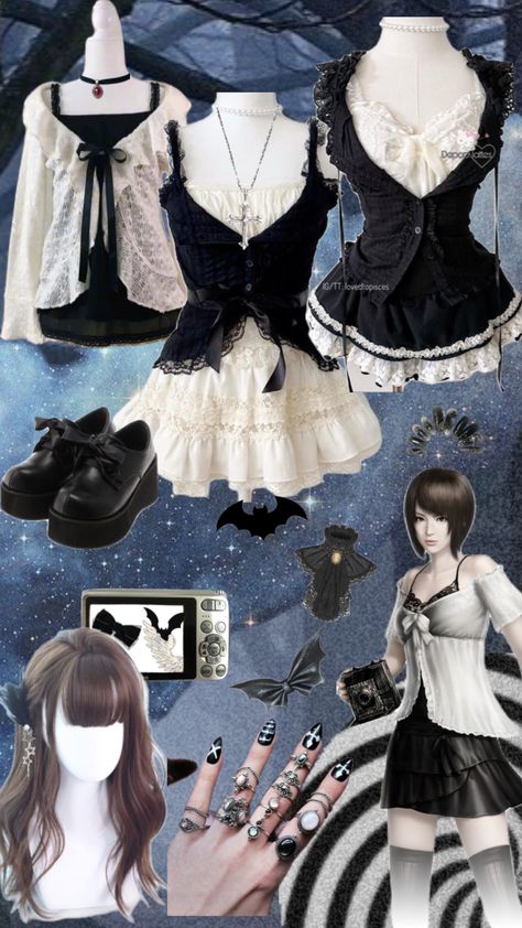 Dark Outfits, Goth Dress, Alt Fashion, Current Styles, Gaming Clothes, Really Cute Outfits, Gothic Lolita, Dream Clothes, Aesthetic Fashion