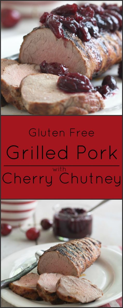 Loin Of Pork, Cherry Chutney, Grilled Pork Loin, Rich Recipes, Cranberry Chutney, Fresh Cherry, Chutney Recipes, Grill Master, White Meat